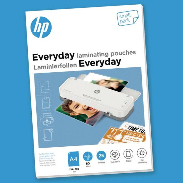 HP Everyday Laminierfolien, A4, 80 Micron, Small Pack