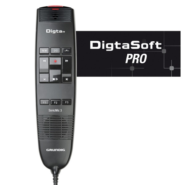 Grundig PDD8300 Digta SonicMic 3 Classic mit DigtaSoft Pro