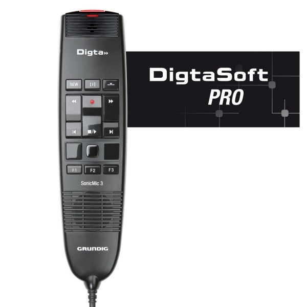 Grundig PDD2300 Digta SonicMic 3 mit DigtaSoft Pro
