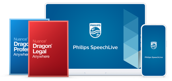 Philips SpeechLive Nuance Dragon Legal Anywhere Spracherkennung